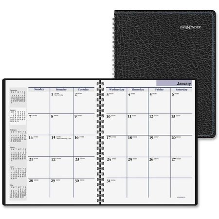 AT-A-GLANCE At A Glance AAGG40000 Desktop Monthly Planner; Simulated Leather - Black AAGG40000